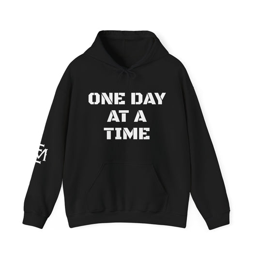 "ONE DAY AT A TIME" Heavy Blend Hoodie